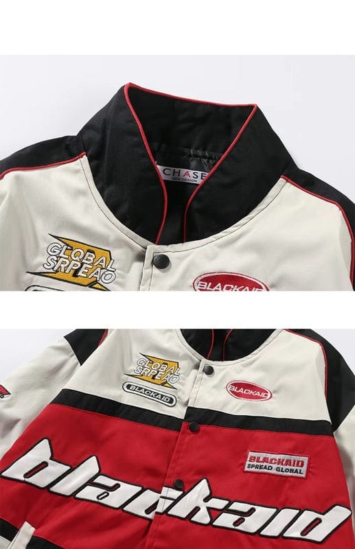 Y2K GorpCore Embroidered Racing Jacket Embroidered Racing Jacket | Y2K-GorpCore™