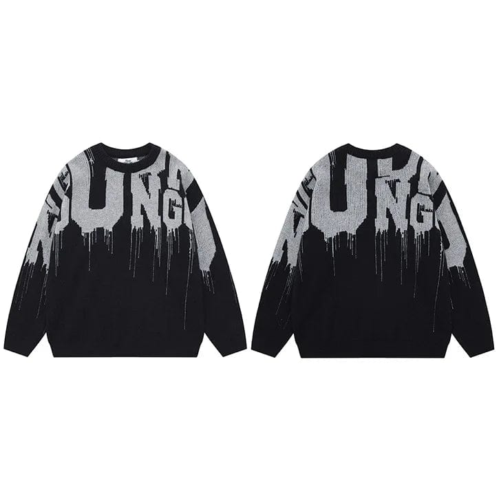 Y2K GorpCore Noir / S Sweater Streetwear Sweater Streetwear | Y2K-GorpCore™