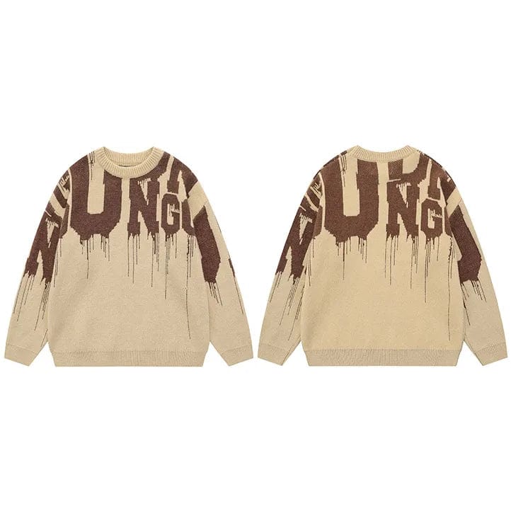 Y2K GorpCore Beige / S Sweater Streetwear Sweater Streetwear | Y2K-GorpCore™