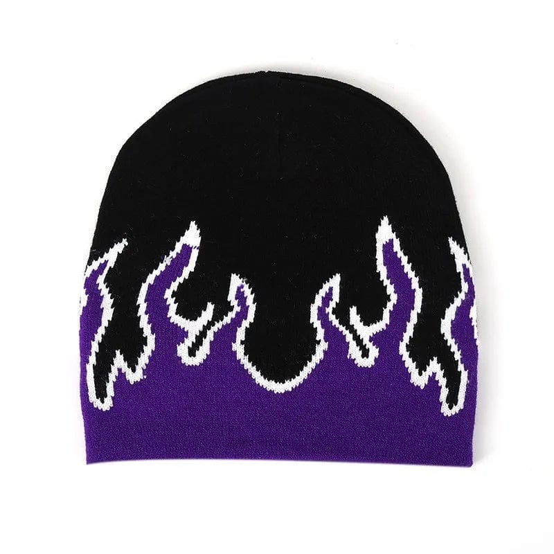 Bonnet Gorpcore Flamme violette