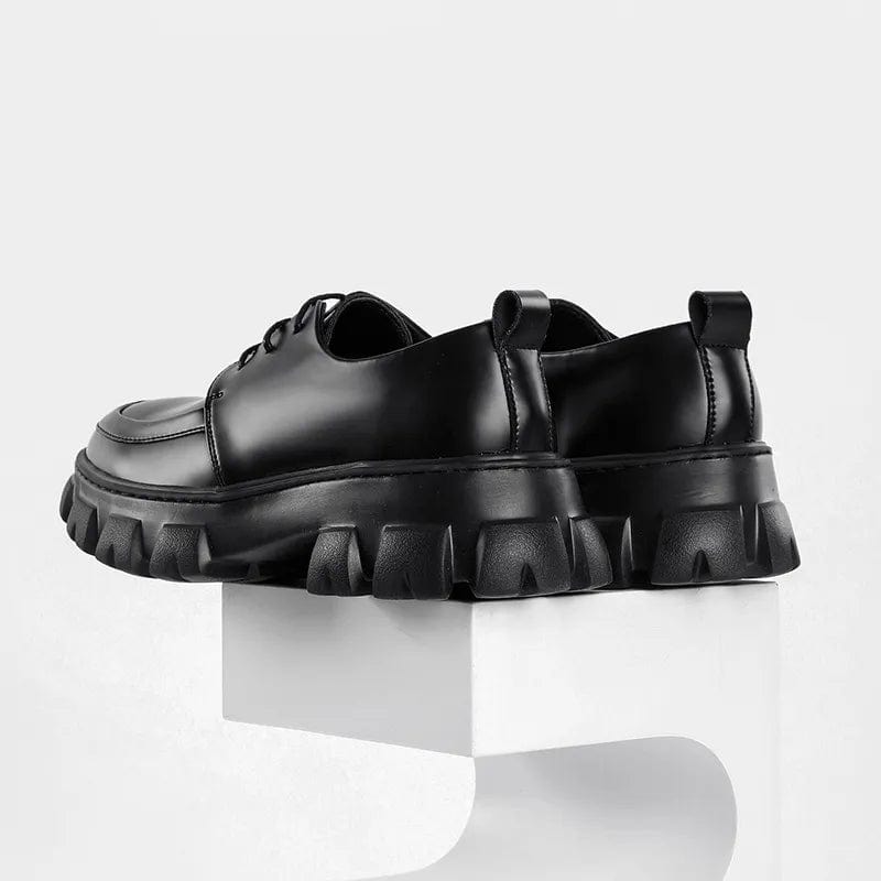 Chaussure casual noir en cuir