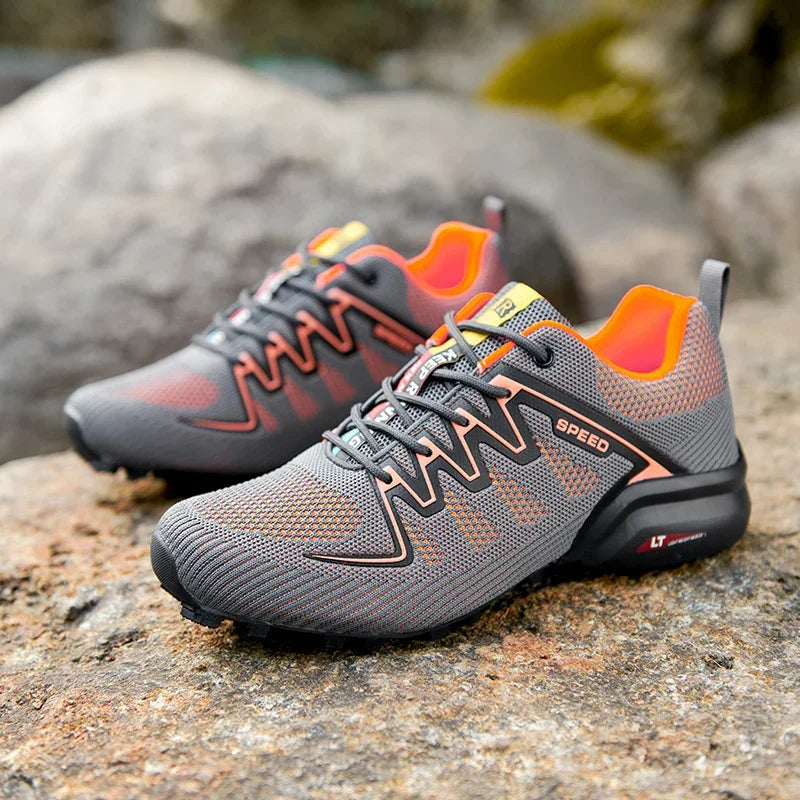 gorpcore shoes orange outdoor