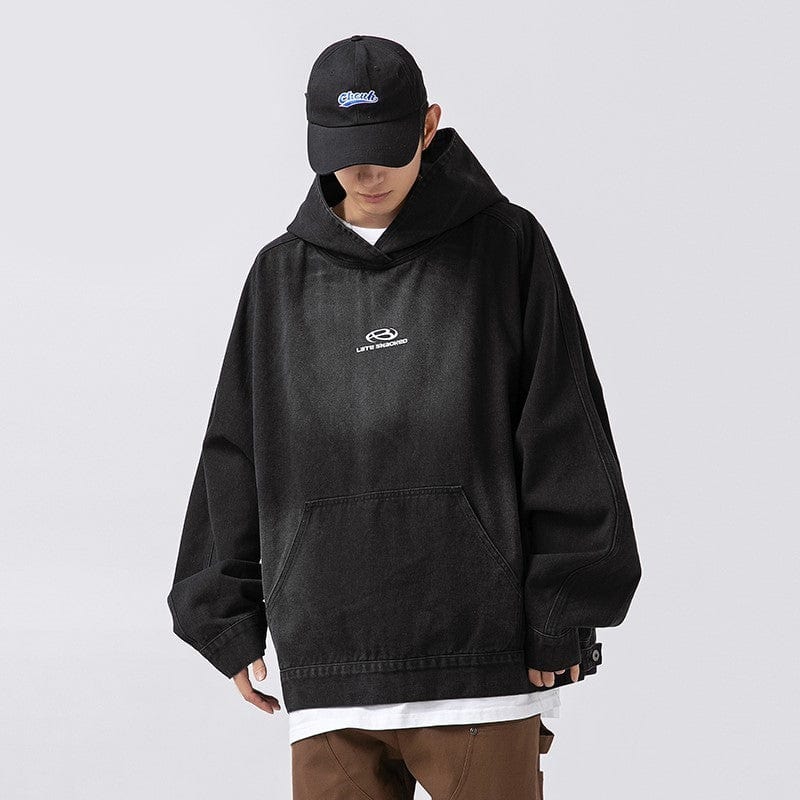 Hoodie Gorpcore noir Oversize