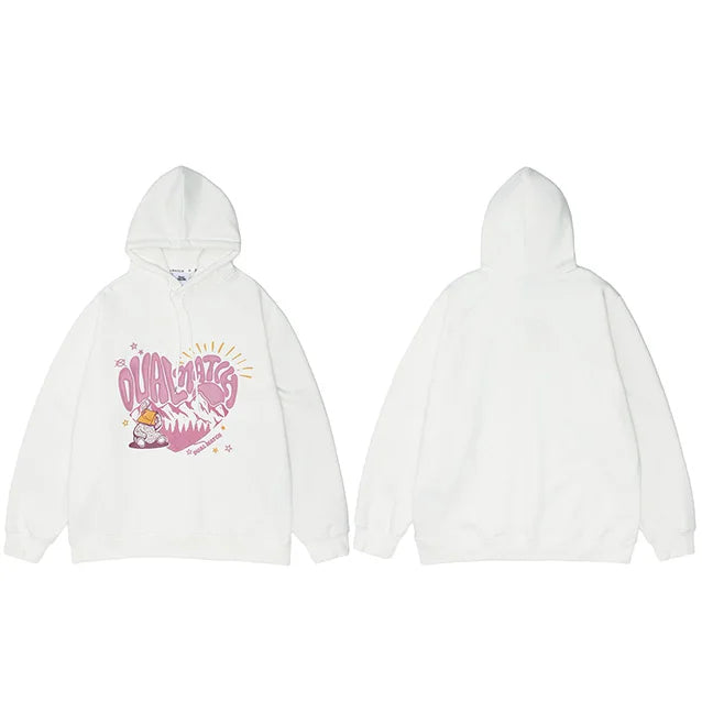 Hoodie Y2K Harajuku blanc