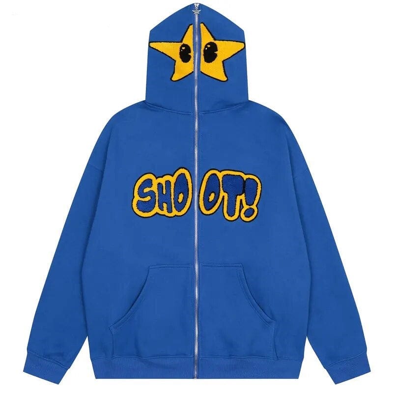 Hoodies Y2K bleu