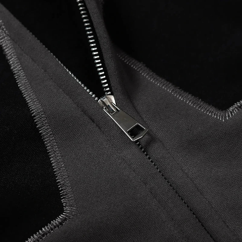 Hoodies Homme Y2K zippée