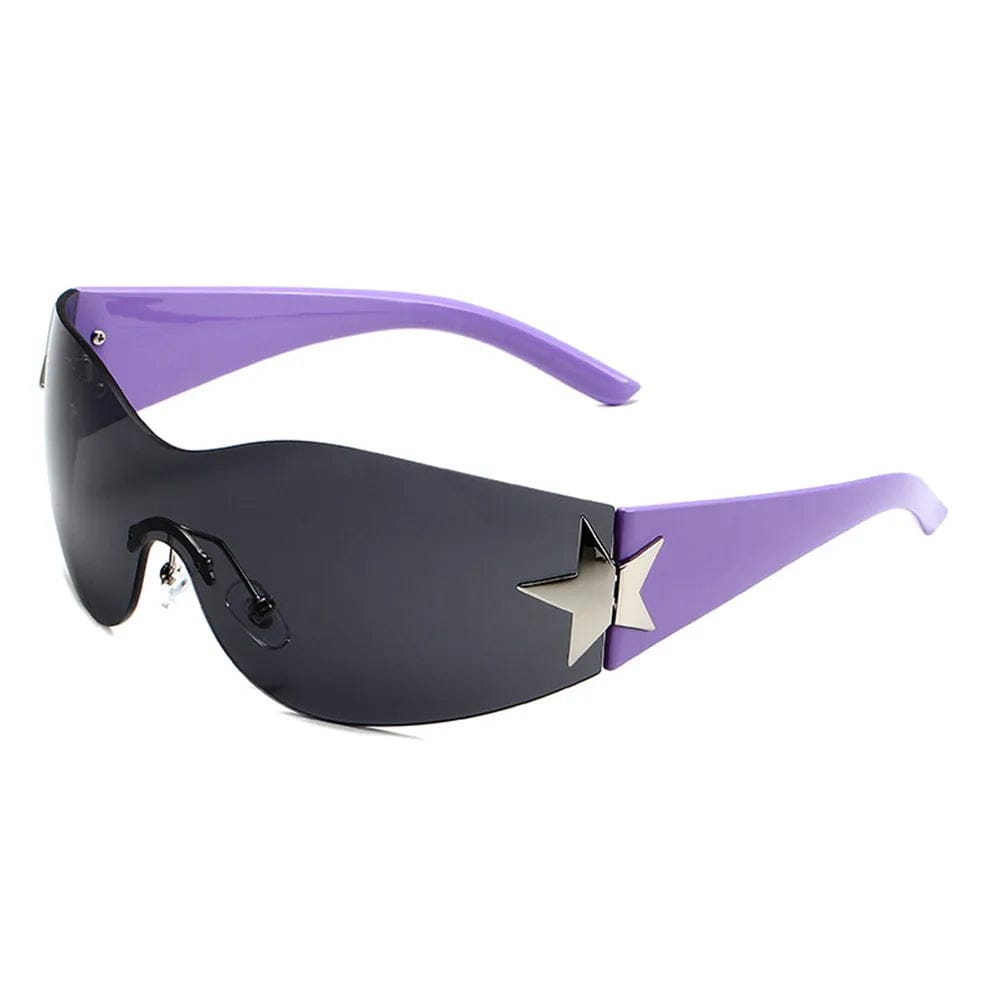 Lunettes de Soleil violet Y2K