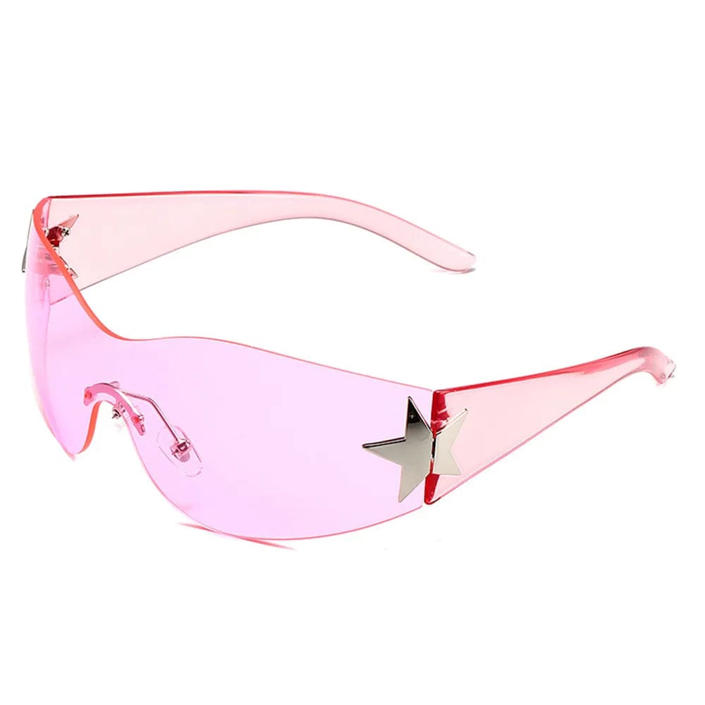 Lunettes de Soleil Y2K rose