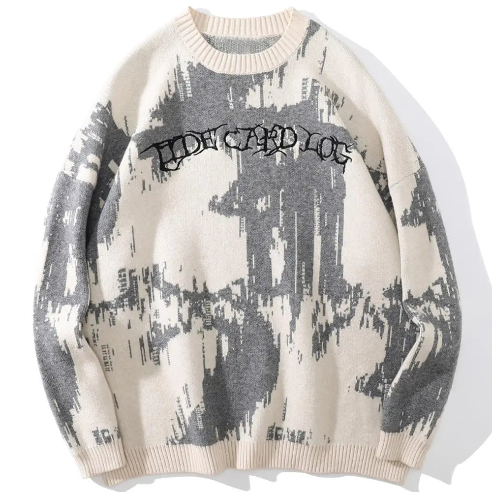 Pull Gorpcore Fashion blanc