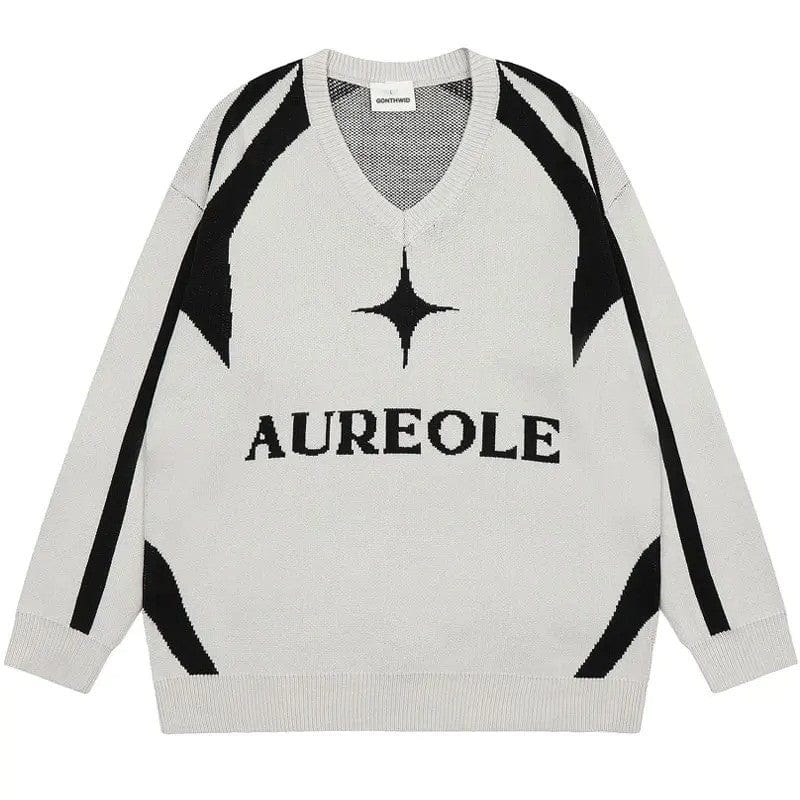 Pull Retro blanc