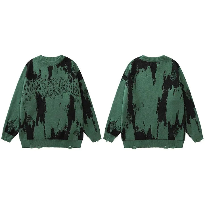 Pullover Gorpcore vert