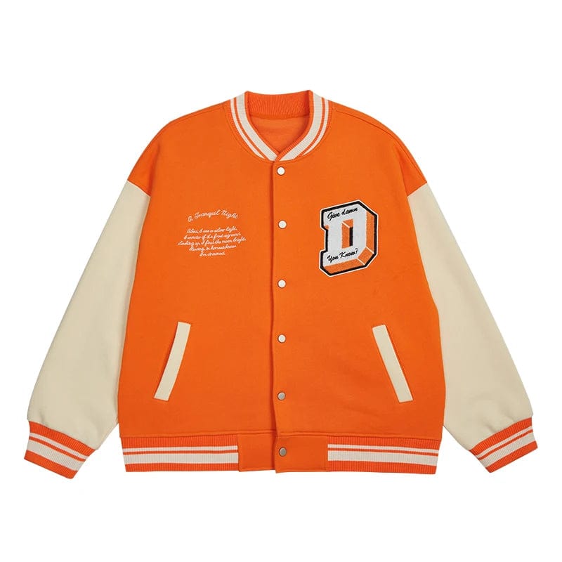 Varsity Jacket y2k orange