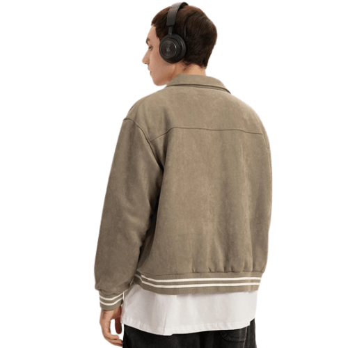 Veste Baseball Vintage beige