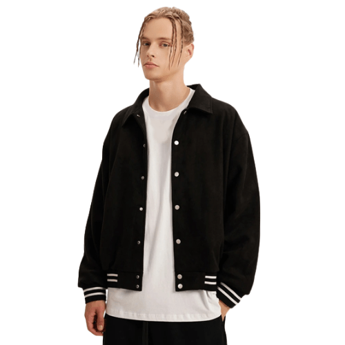 Veste Baseball Vintage noir