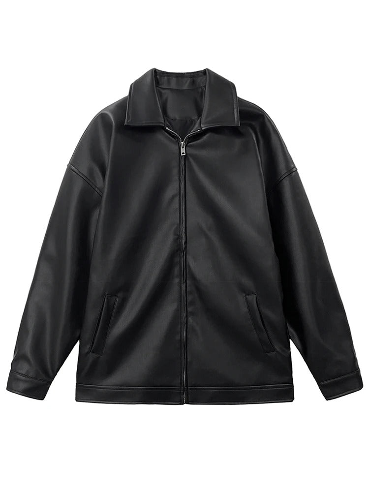 veste y2k noir en cuir