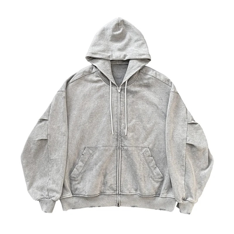 y2k hoodies gris streetwear