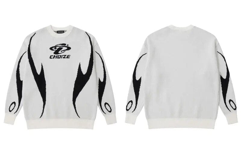 Y2K Sweater blanc Mens